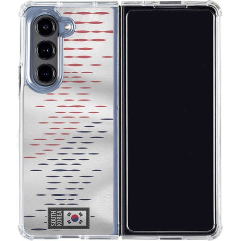 South Korea Soccer Flag Galaxy Z Fold5 5G Clear Case